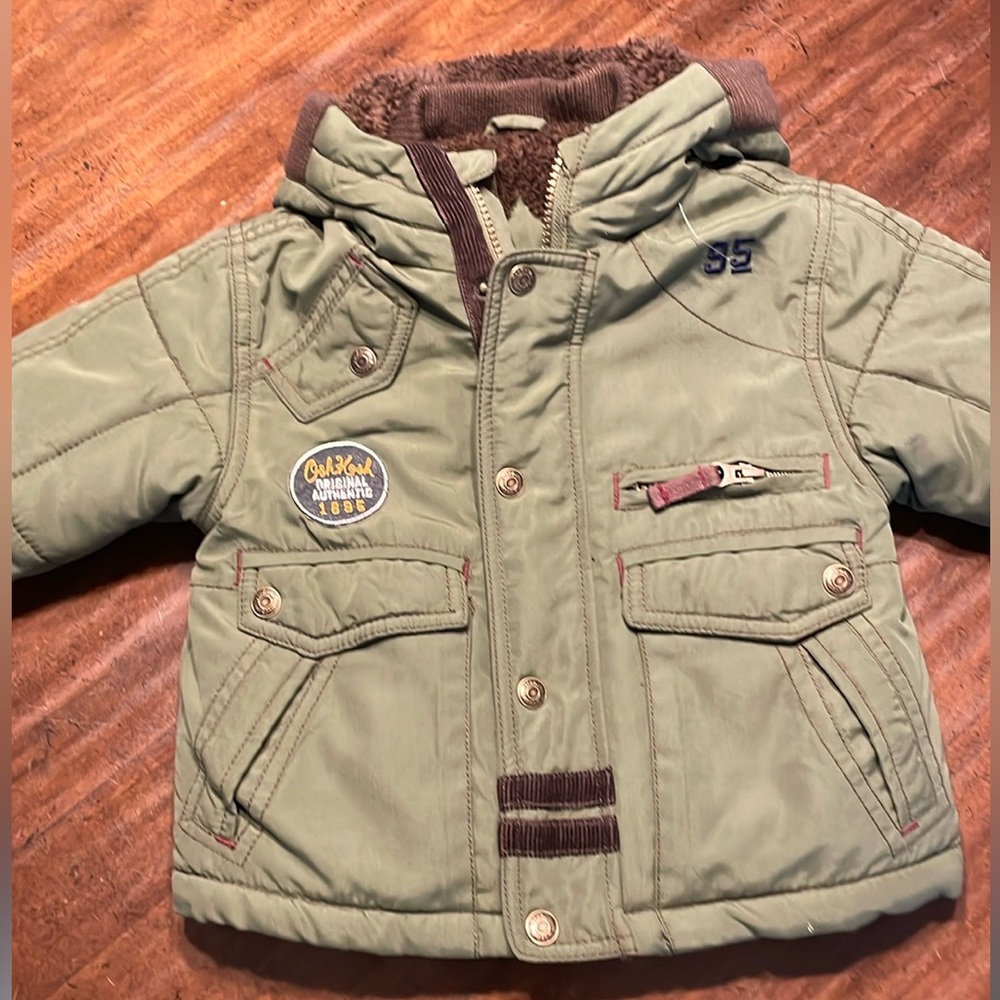OshKosh Green Puffer Lined Jacket
